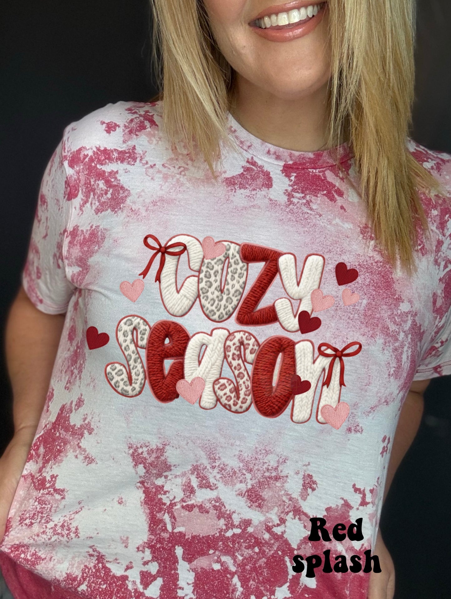 Faux Embroidered Cozy Season - Valentines