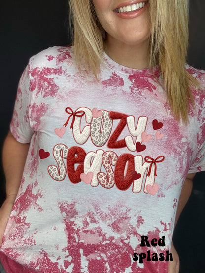 Faux Embroidered Cozy Season - Valentines