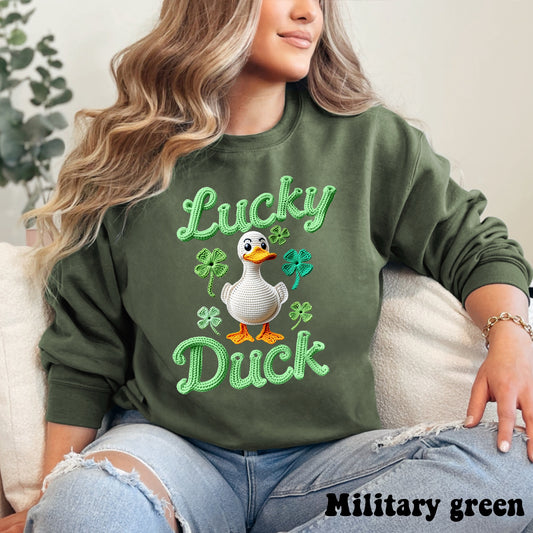 Faux Stitched Lucky Duck