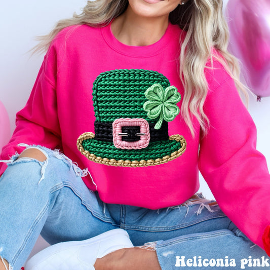 Faux Crocheted Leprechaun Hat