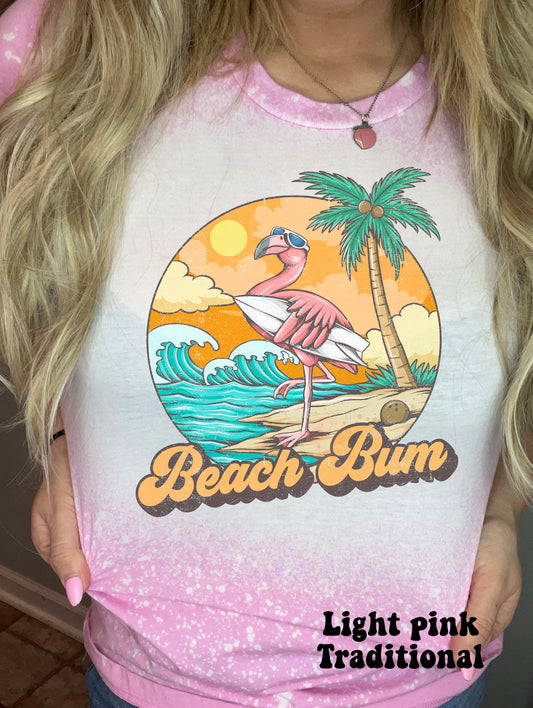 Beach bum flamingo