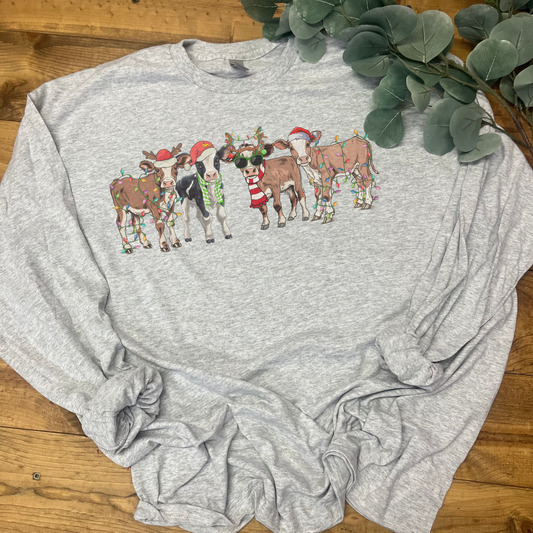Christmas cows