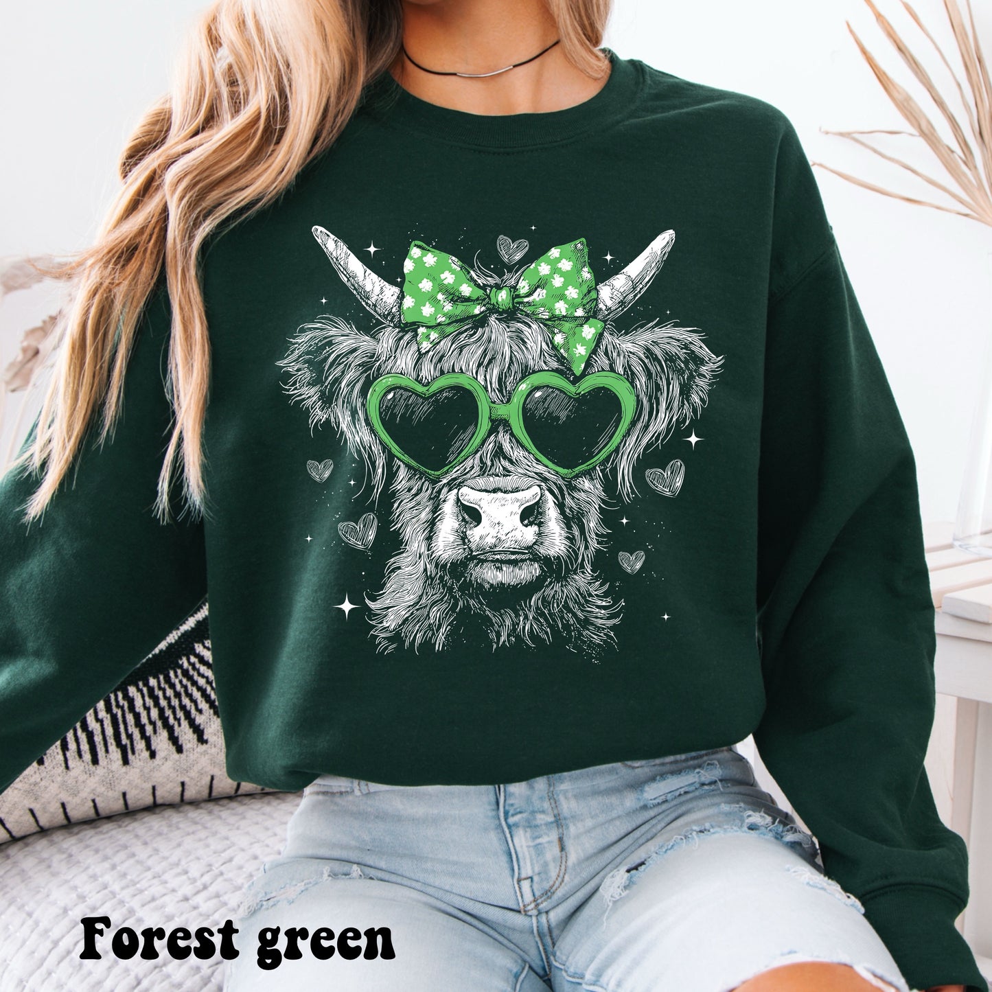 White Lucky Cow (for dark colors)