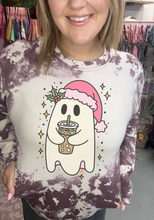 Load image into Gallery viewer, Santa ghost with Iced coffee
