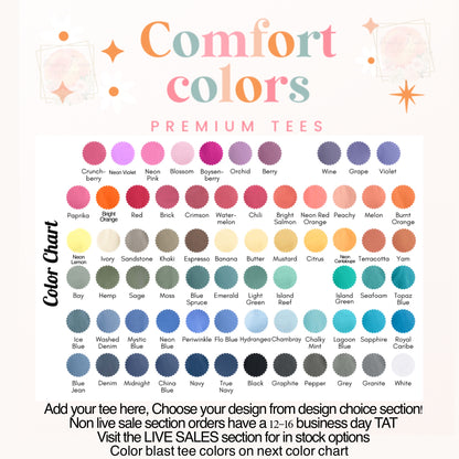 Comfort Colors Tank Tops- Made to order