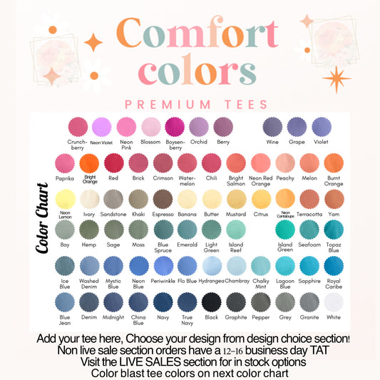 Comfort Colors Tank Tops- Made to order