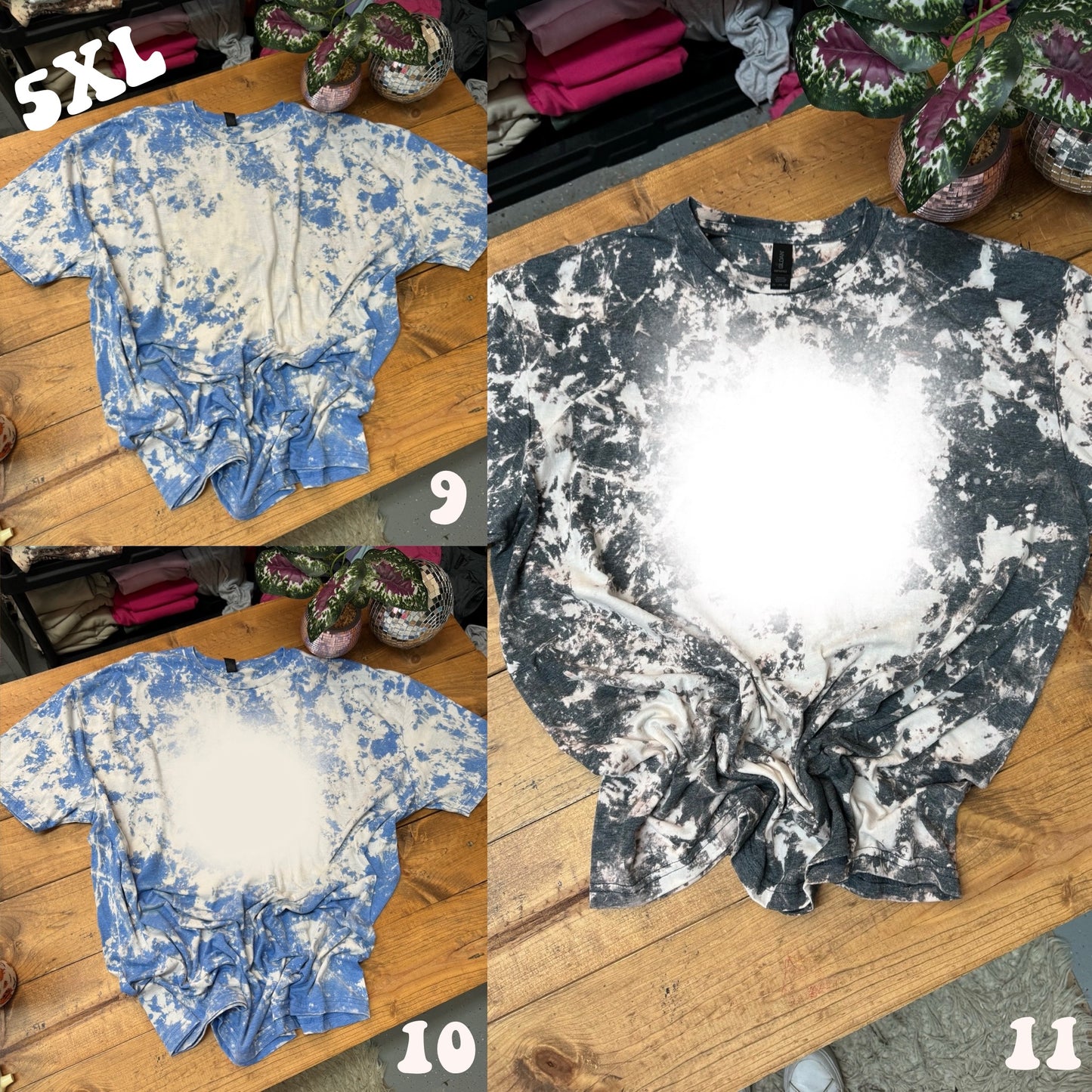 Live Sale 5XL Bleached Tees