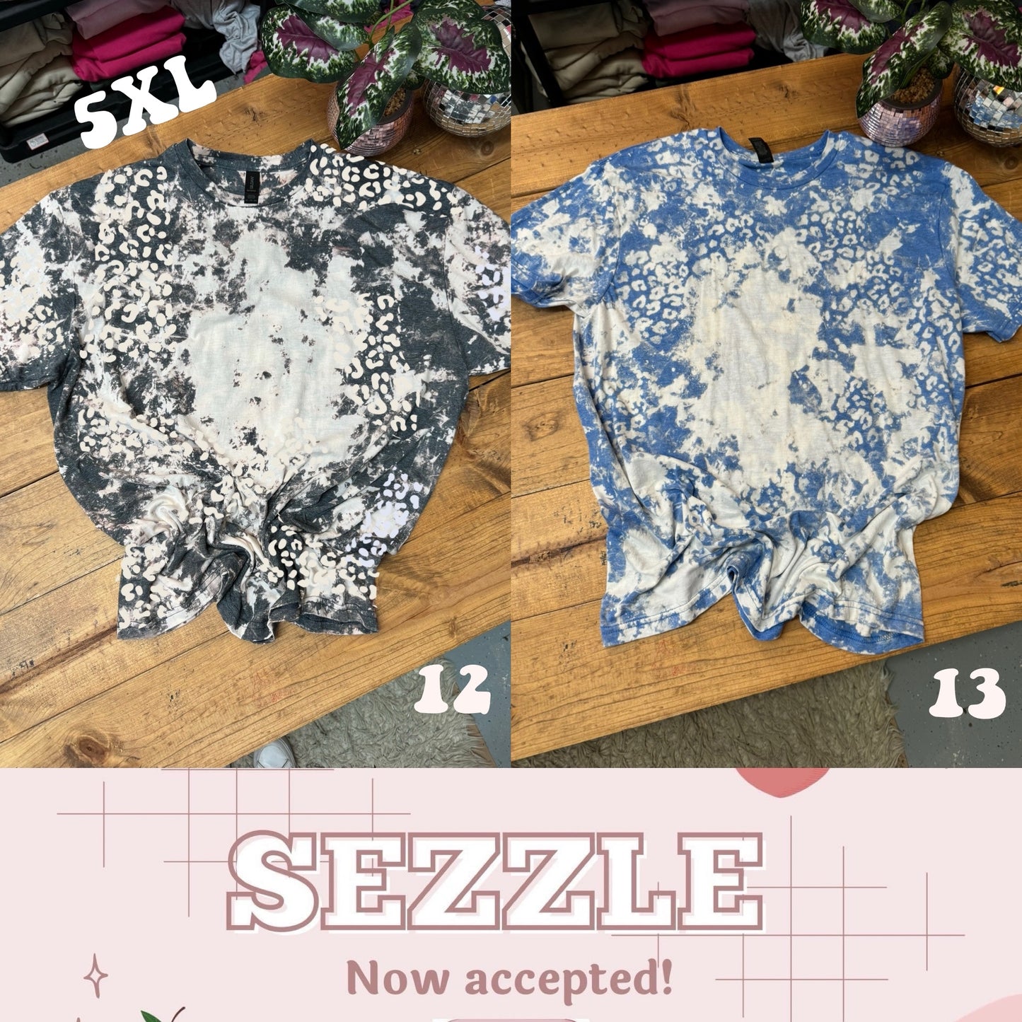 Live Sale 5XL Bleached Tees