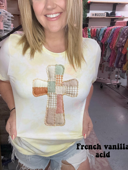 Neutral Patchwork Cross