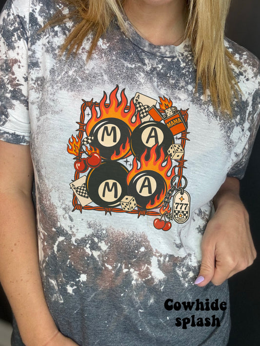 MAMA flaming 8 balls
