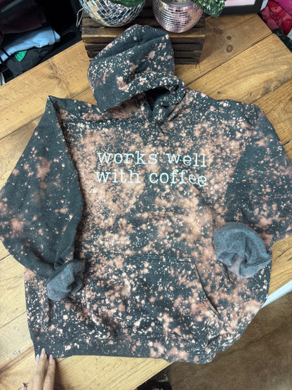 Size XL works well with coffee Stardust Snowfall hoodie