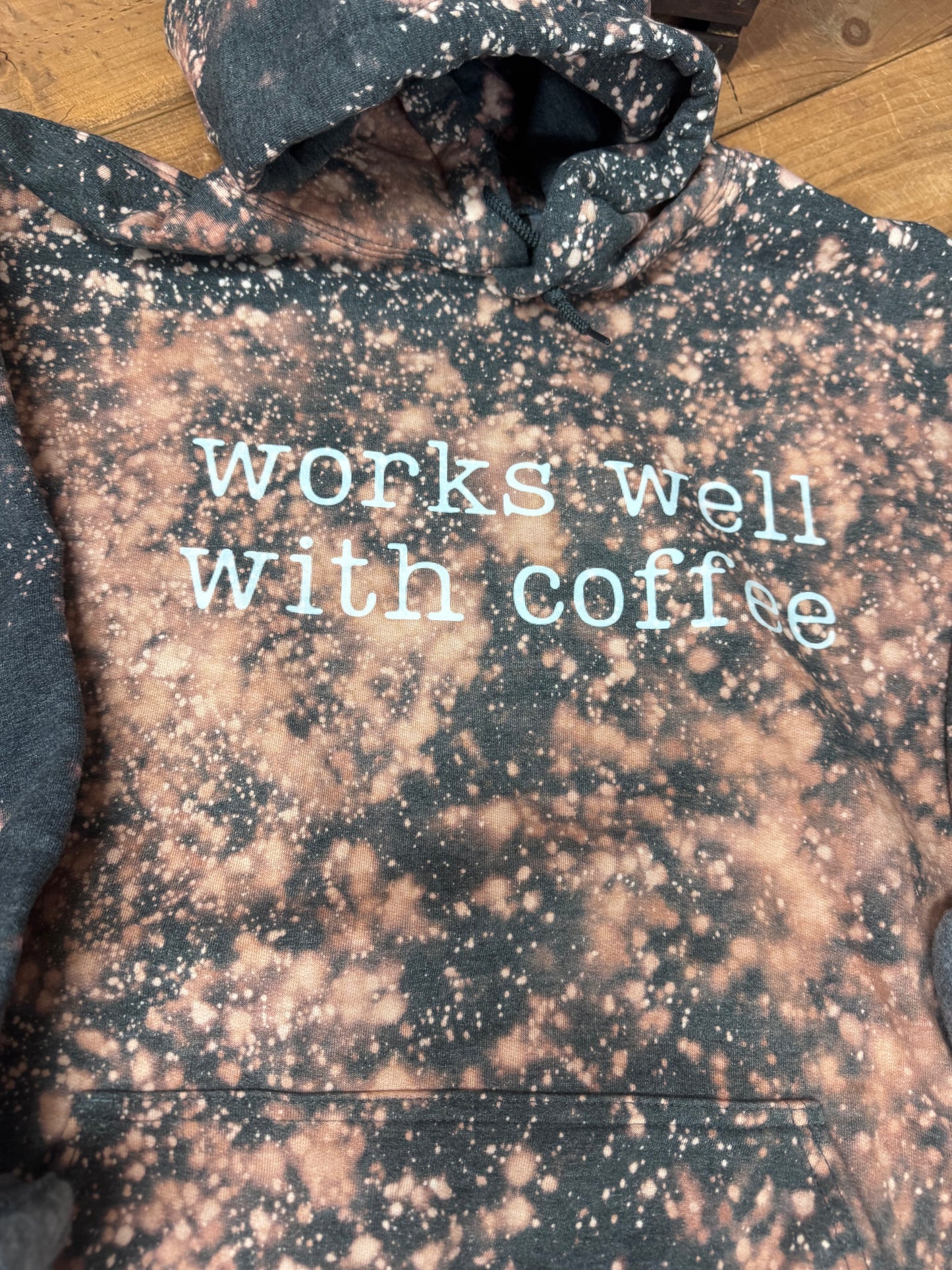 Size XL works well with coffee Stardust Snowfall hoodie