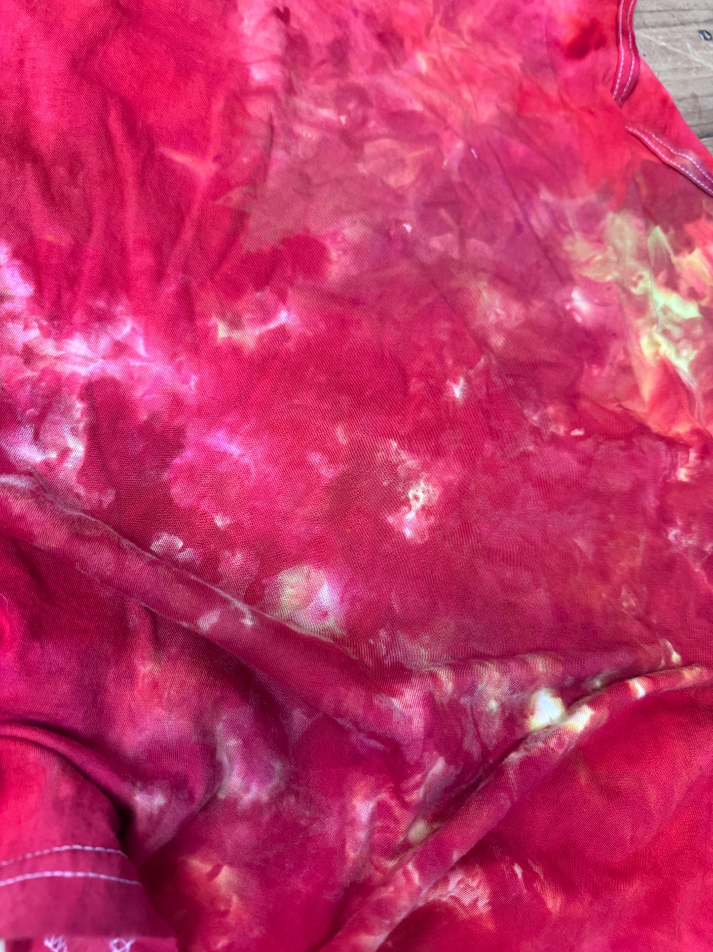 Size XL red/orange & yellow dyed tank