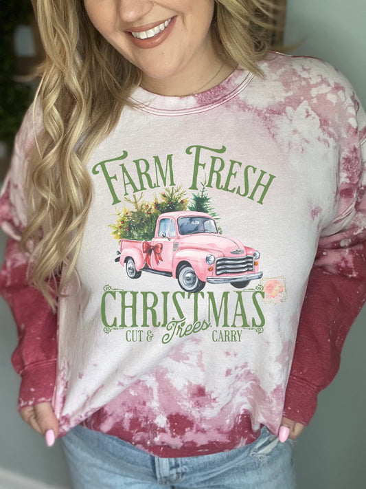 Pink Merry Christmas Truck