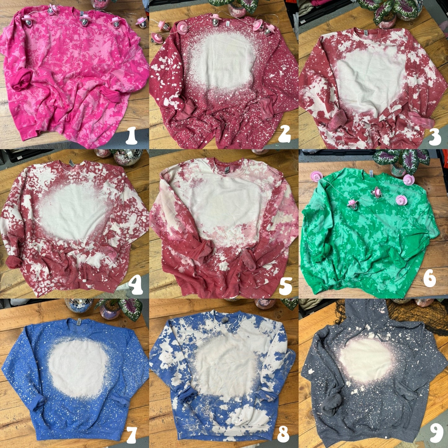 Size 4XL BLEACHED SWEATERS