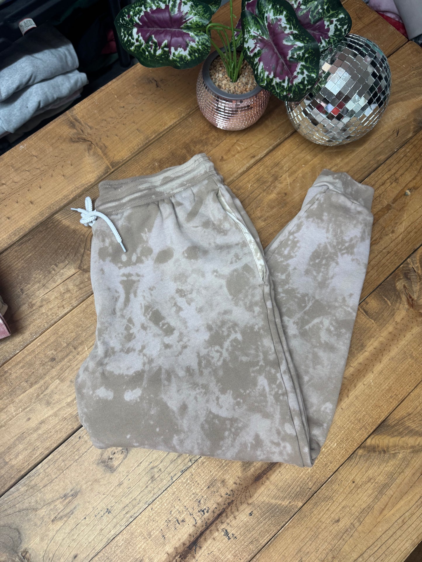 Acidwash jogger sweat pants