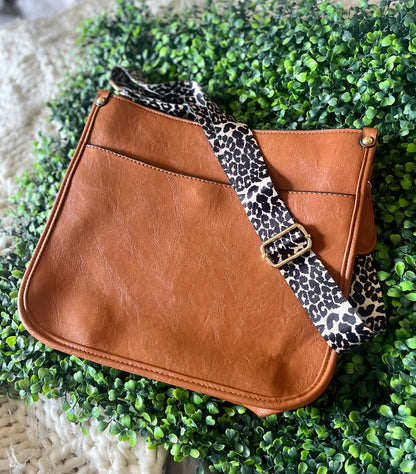 Vegan leather cross body purse