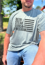 Load image into Gallery viewer, Beer,steak,guns, and freedom
