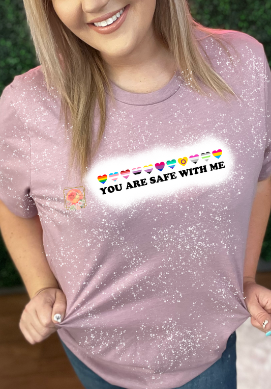 You are safe with me pride tee