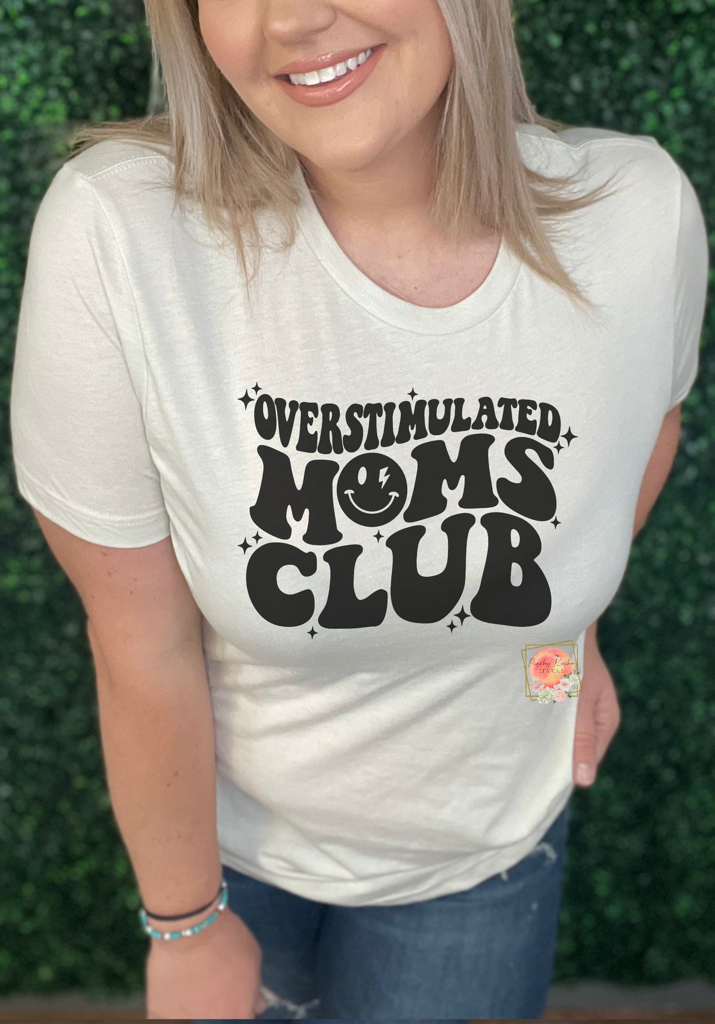 Overstimulated moms club tee