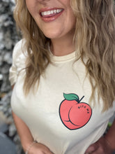 Load image into Gallery viewer, Bite me peach boxy tee
