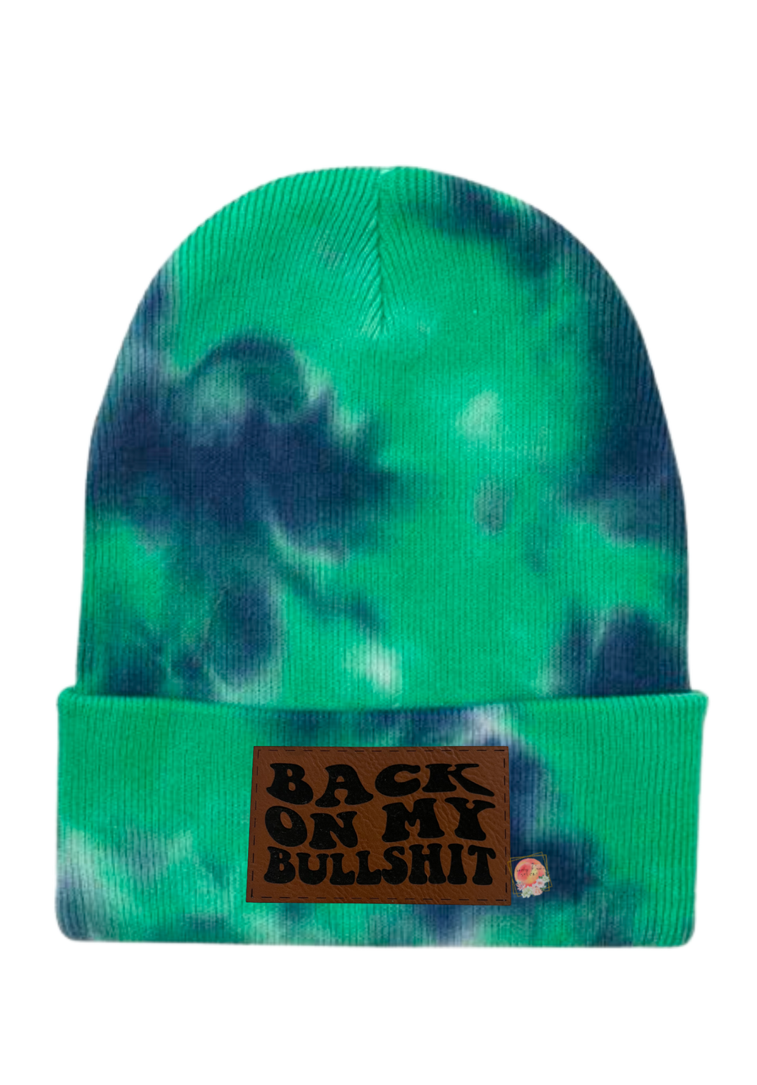 Back on my bullshit leather patch beanie/hat