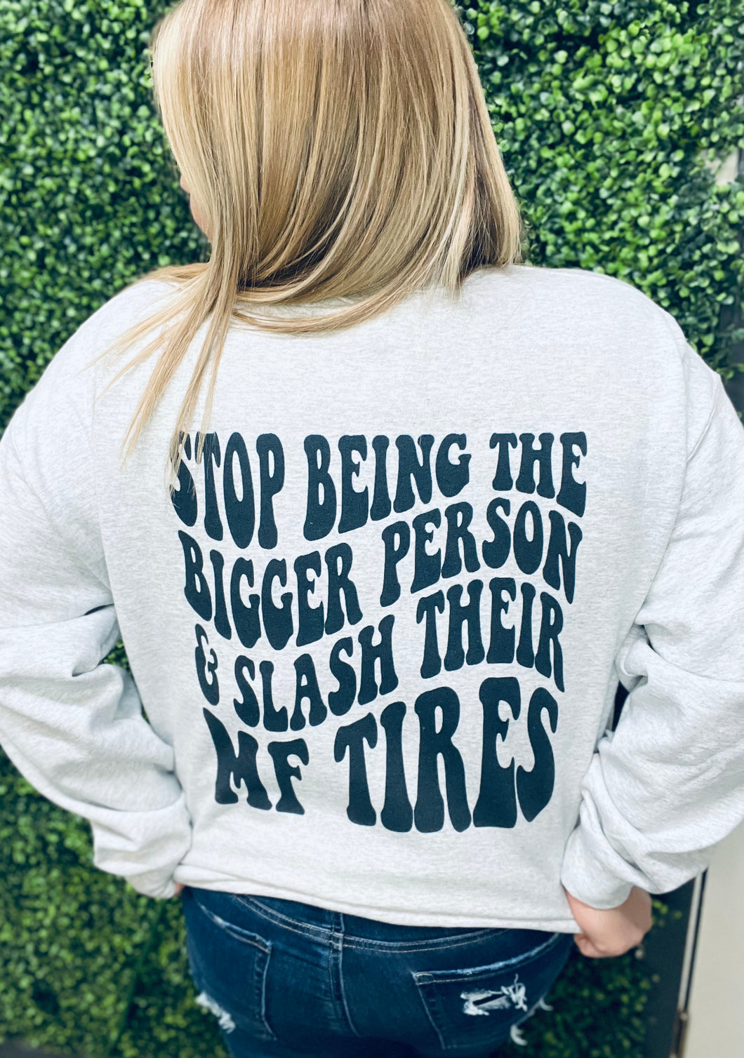 Stop being the bigger person & slash their MF tires