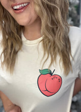Load image into Gallery viewer, Bite me peach boxy tee
